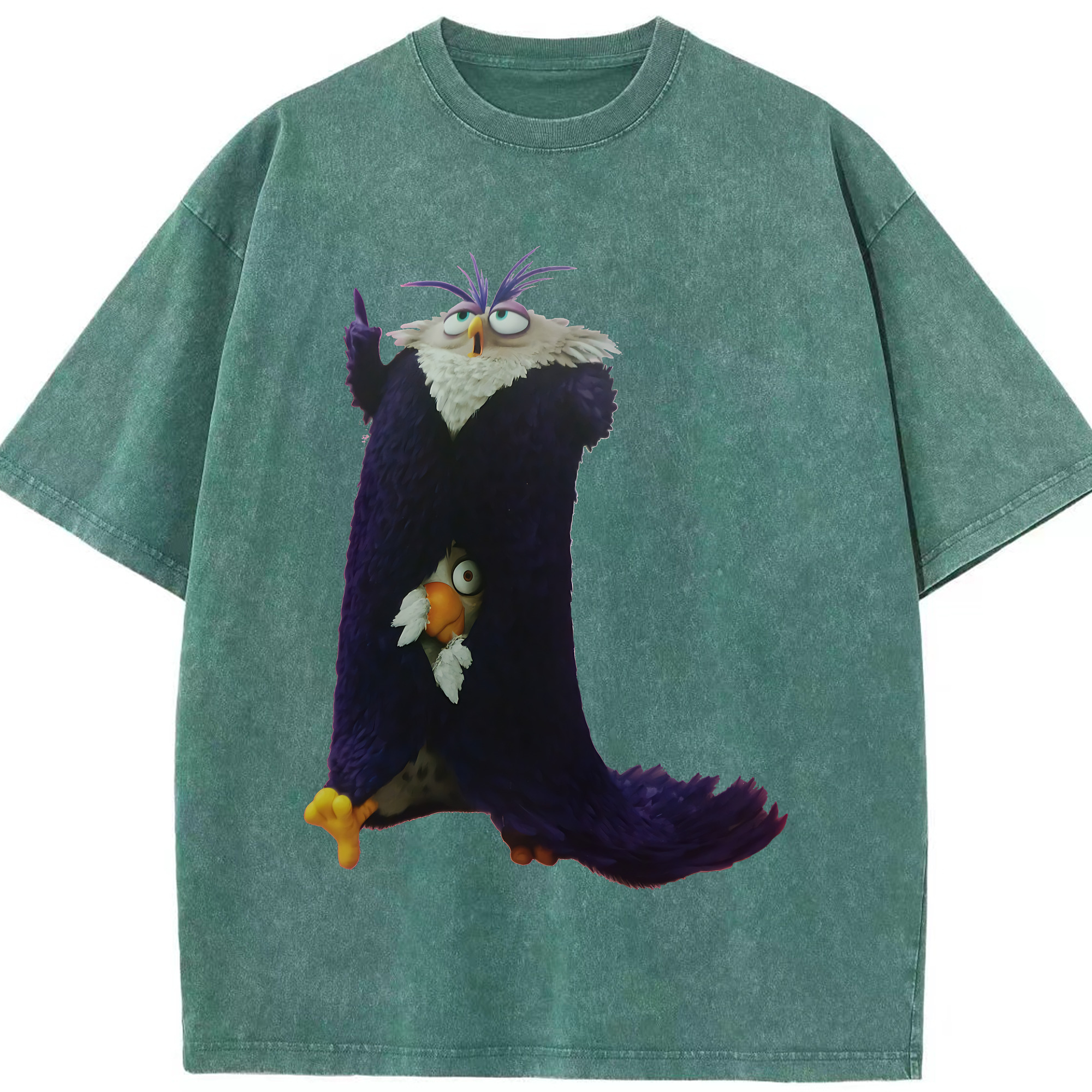 （画像用） Angry Birds アングリーバード 綿100% ヴィンテージ風 半袖Tシャツ（フロントプリント）